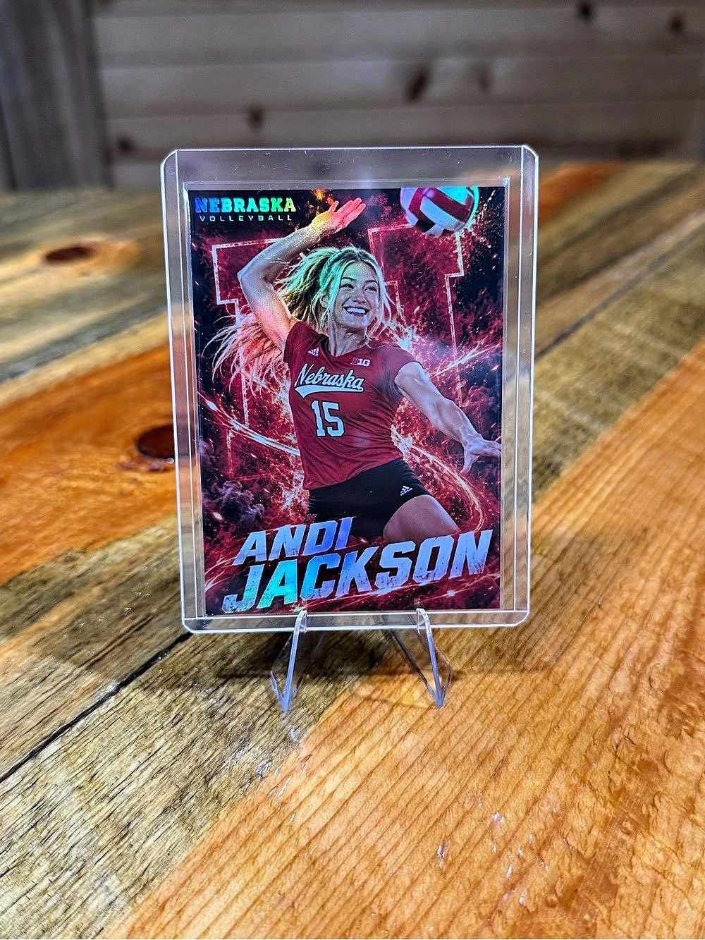 Andi Jackson Nebraska Cornhuskers Volleyball Custom Card